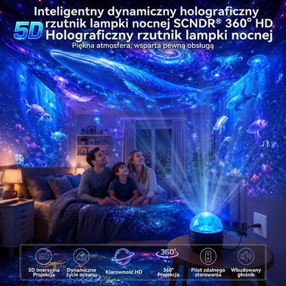 Oficjalny sklep | 💗💗 SCNDR® 360° inteligentny holograficzny projektor rozgwieżdżonego nieba — HD Smart Dynamic 5D