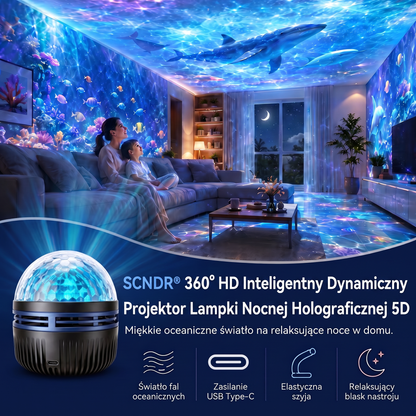 Oficjalny sklep | 💗💗 SCNDR® 360° inteligentny holograficzny projektor rozgwieżdżonego nieba — HD Smart Dynamic 5D