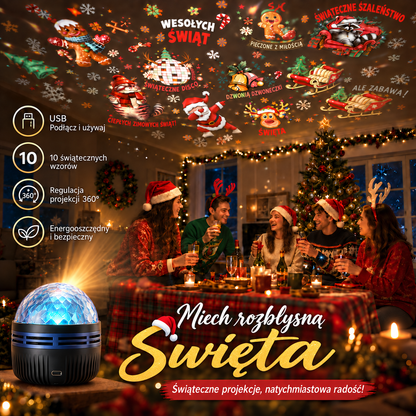 𝑺𝑪𝑵𝑫𝑹® 🎁🎄🦖360° inteligentny holograficzny projektor rozgwieżdżonego nieba — HD Smart Dynamic 5D