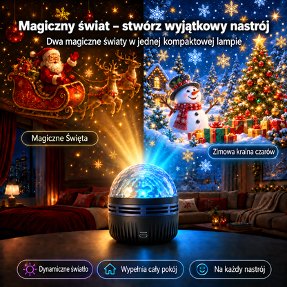𝑺𝑪𝑵𝑫𝑹® 🎁🎄🦖360° inteligentny holograficzny projektor rozgwieżdżonego nieba — HD Smart Dynamic 5D