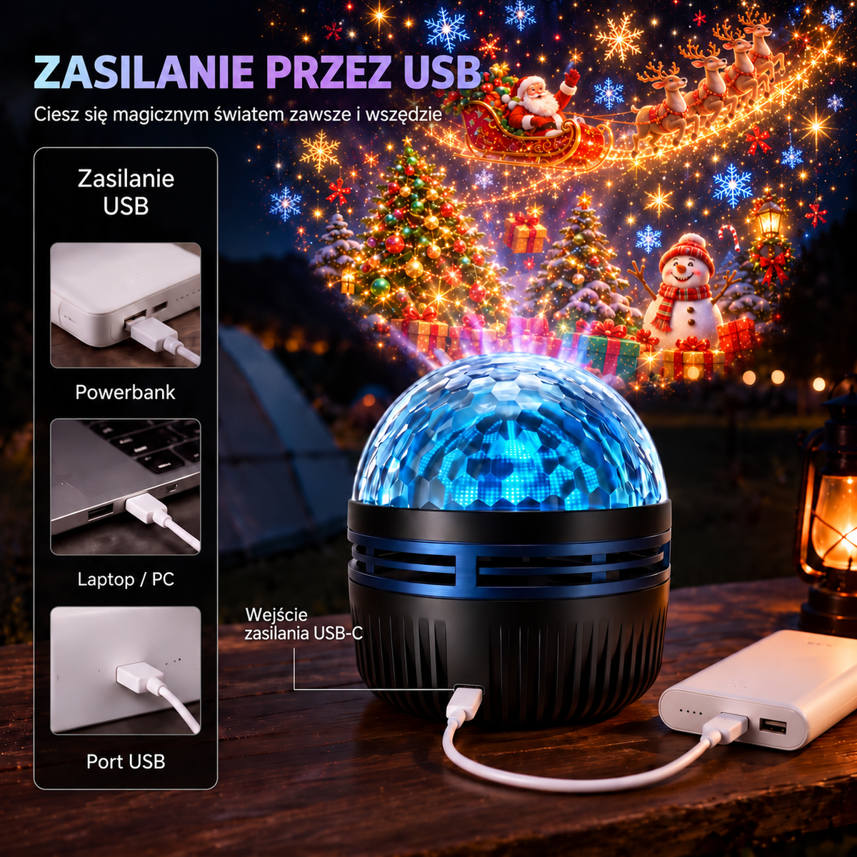 𝑺𝑪𝑵𝑫𝑹® 🎁🎄🦖360° inteligentny holograficzny projektor rozgwieżdżonego nieba — HD Smart Dynamic 5D
