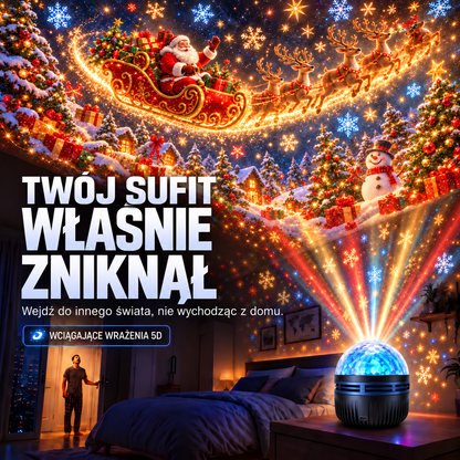 𝑺𝑪𝑵𝑫𝑹® 🎁🎄🦖360° inteligentny holograficzny projektor rozgwieżdżonego nieba — HD Smart Dynamic 5D
